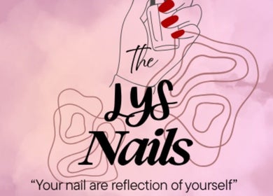 Elegant nail art design with red polish from Lys in Seremban, Negeri Sembilan, MY.