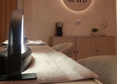 Elegant beauty station at Beauty by Amy Rignall, Royal Leamington Spa, England, GB.