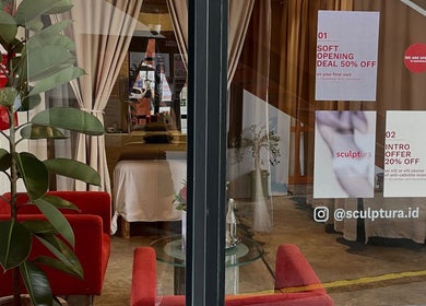 View inside Sculptura: Anti-Cellulite & Body Sculpting, showcasing cozy interior in Bali, Bali, ID.