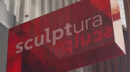 Red Sculptura sign at Sculptura: Anti-Cellulite & Body Sculpting in Bali, Bali, ID, welcoming visitors.
