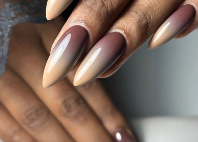 Stylish ombre nails at Nailsby.Jona in Coventry, England, GB, showcasing sleek and chic nail art design.