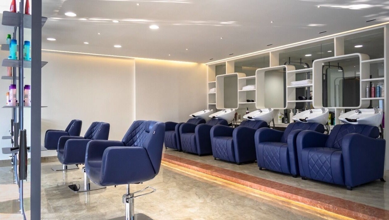 Spacious interior of Eklipz Ladies Salon - Rajkot featuring stylish chairs in Rajkot, Gujarat, IN.