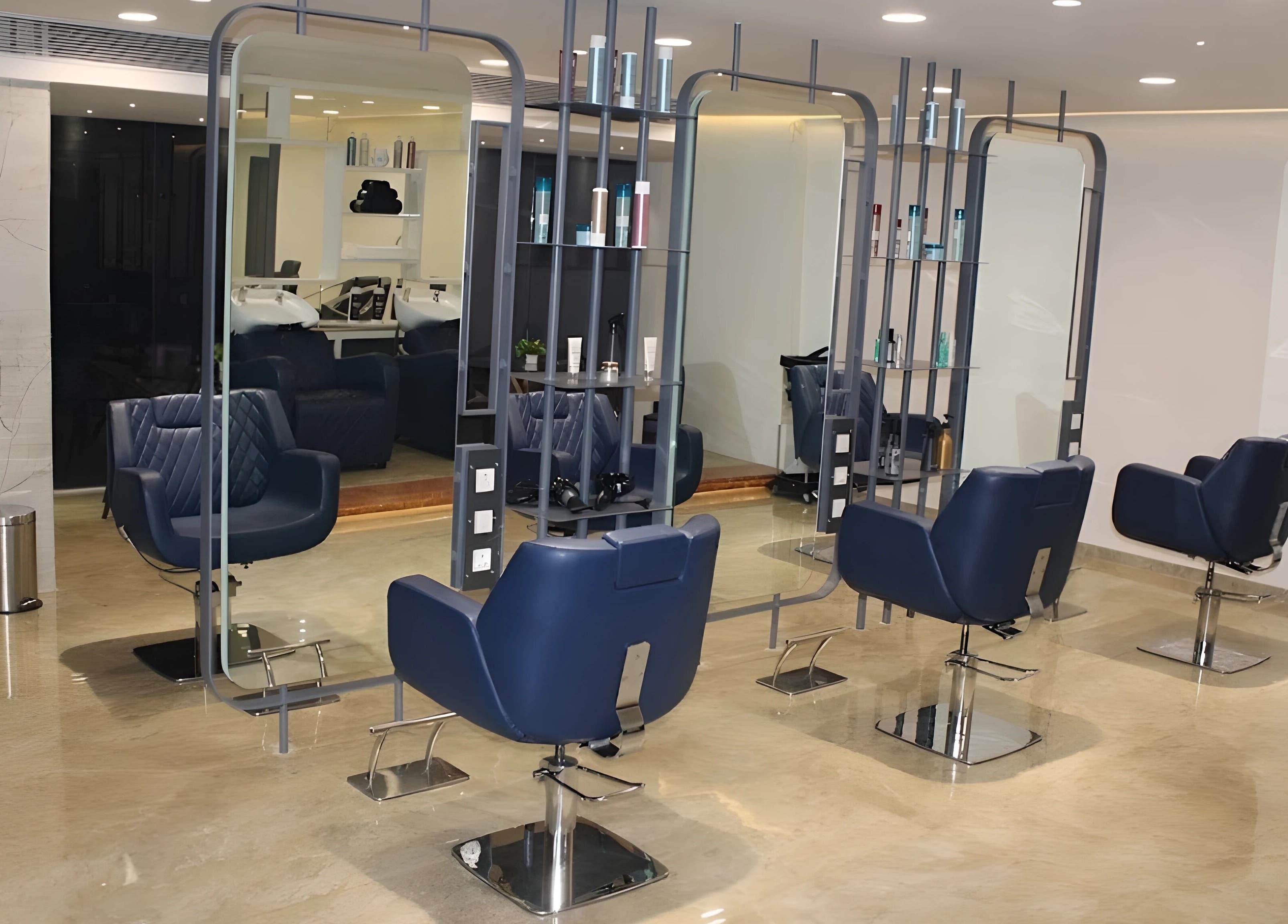 Modern styling chairs at Eklipz Ladies Salon - Rajkot, an elegant beauty venue in Rajkot, Gujarat, IN.