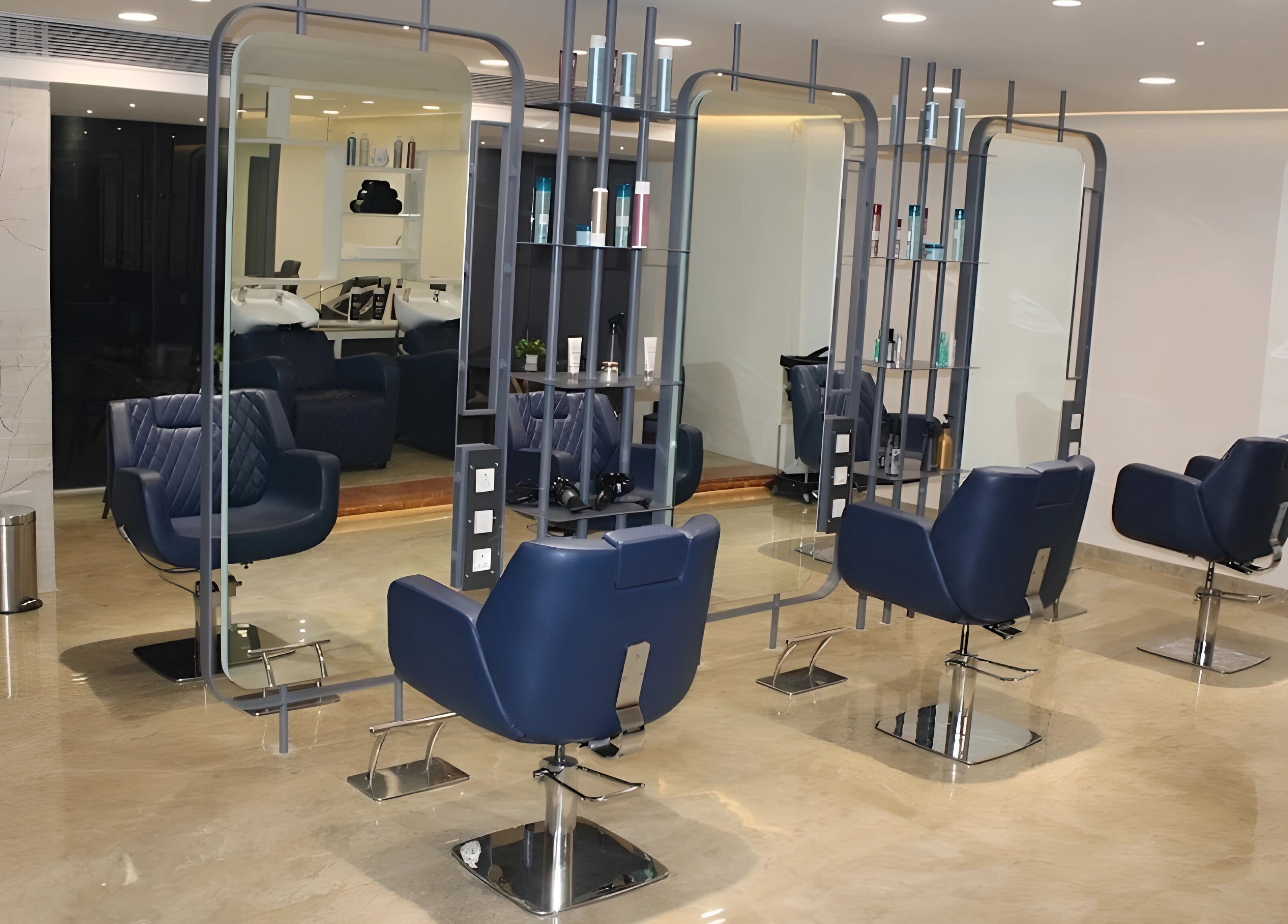 Modern styling chairs at Eklipz Ladies Salon - Rajkot, an elegant beauty venue in Rajkot, Gujarat, IN.