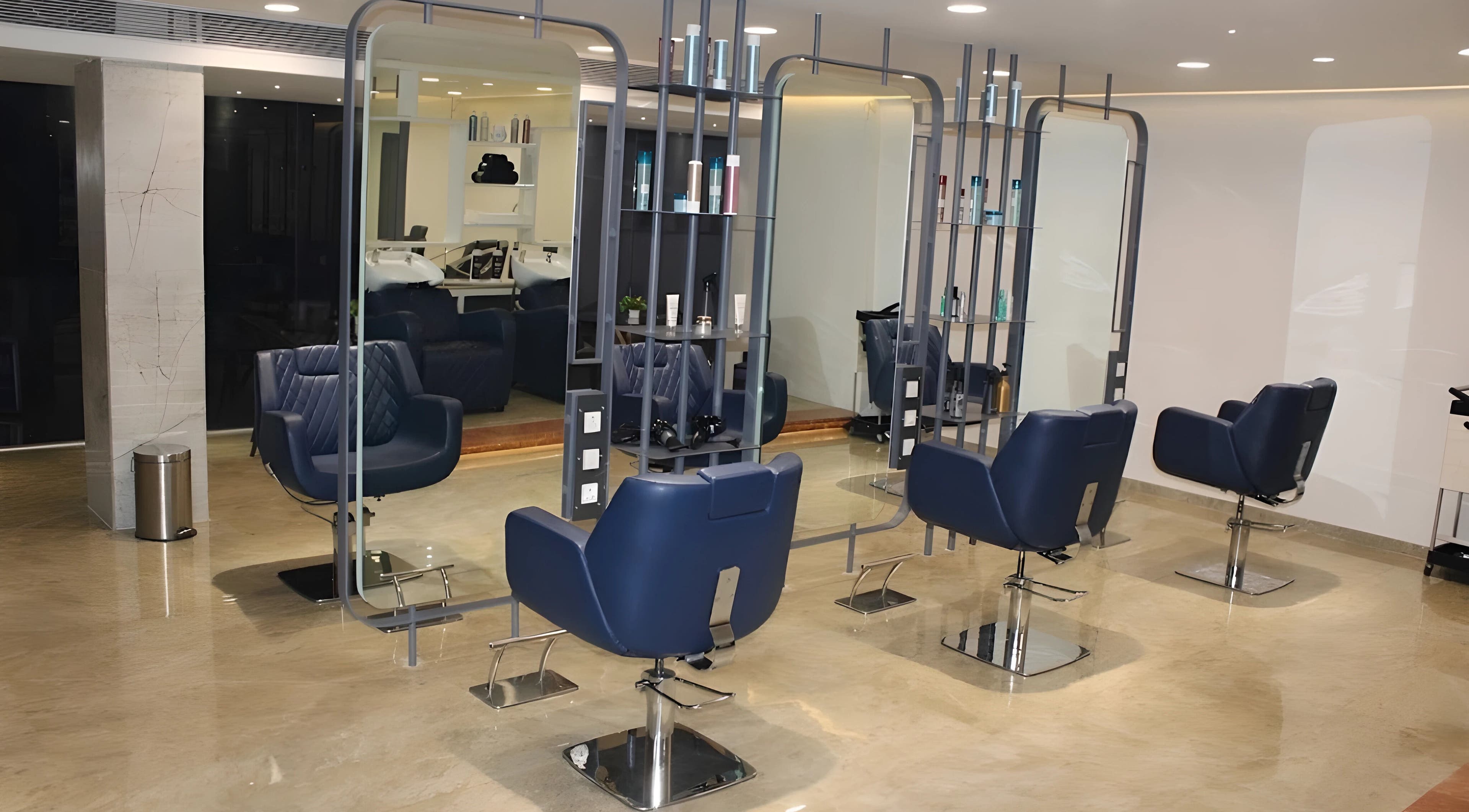 Modern styling chairs at Eklipz Ladies Salon - Rajkot, an elegant beauty venue in Rajkot, Gujarat, IN.