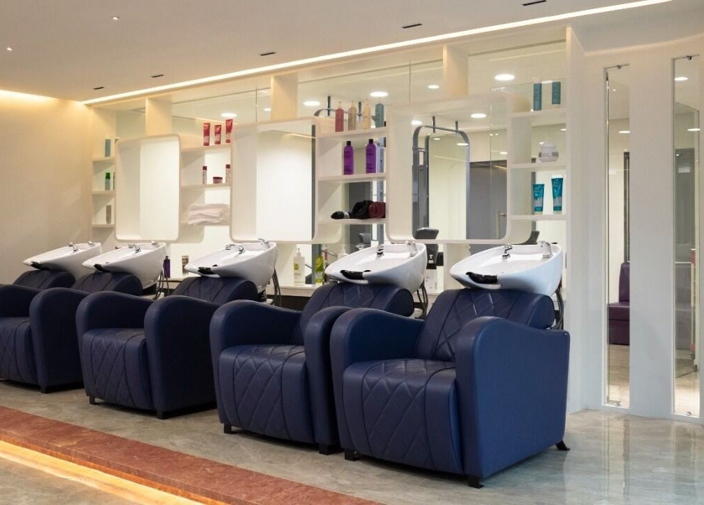 Modern salon chairs and wash stations at Eklipz Ladies Salon - Rajkot, Rajkot, Gujarat, IN.