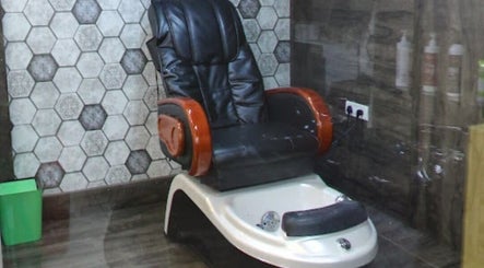 Luxurious pedicure chair at Eklipz Men's Salon - Rajkot, located in Rajkot, Gujarat, IN. Perfect for relaxation.