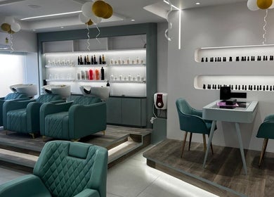 Stylish interior of Eklipz Ladies Salon - Morbi with plush seating and modern decor in Morbi, Gujarat, IN.