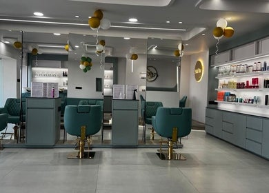 Modern interior of Eklipz Ladies Salon - Morbi, featuring stylish chairs and product displays in Morbi, Gujarat, IN.