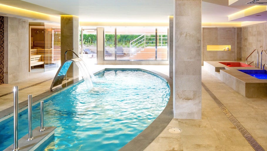 Luxurious spa pool area at Spa Viva Blue & Spa, Illes Balears, Illes Balears, ES, showcasing relaxation and serenity.