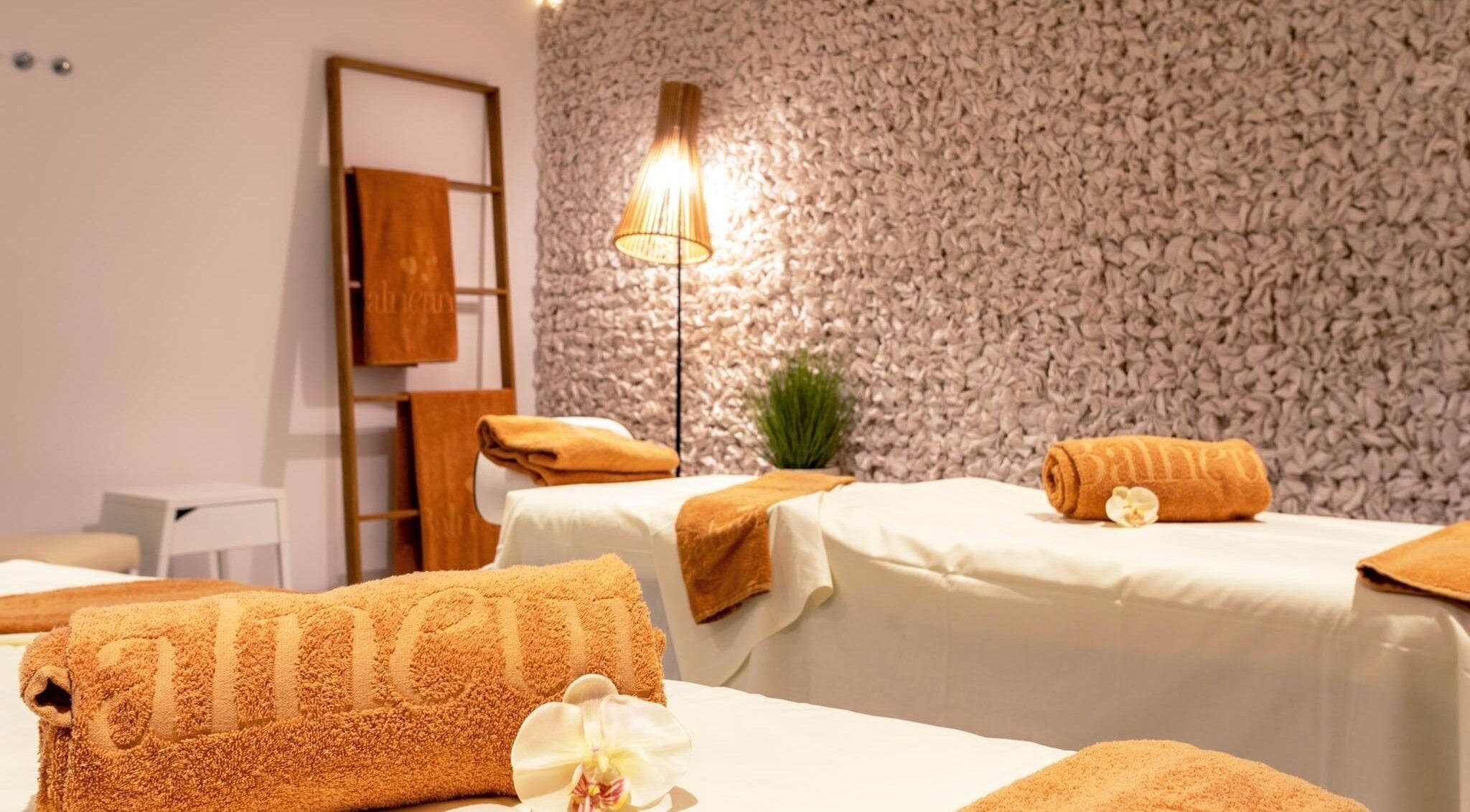 Relaxing spa room at SPA VIVA Cala Mesquida Resort & Spa, Cala Mesquida, Illes Balears, ES with soft lighting.