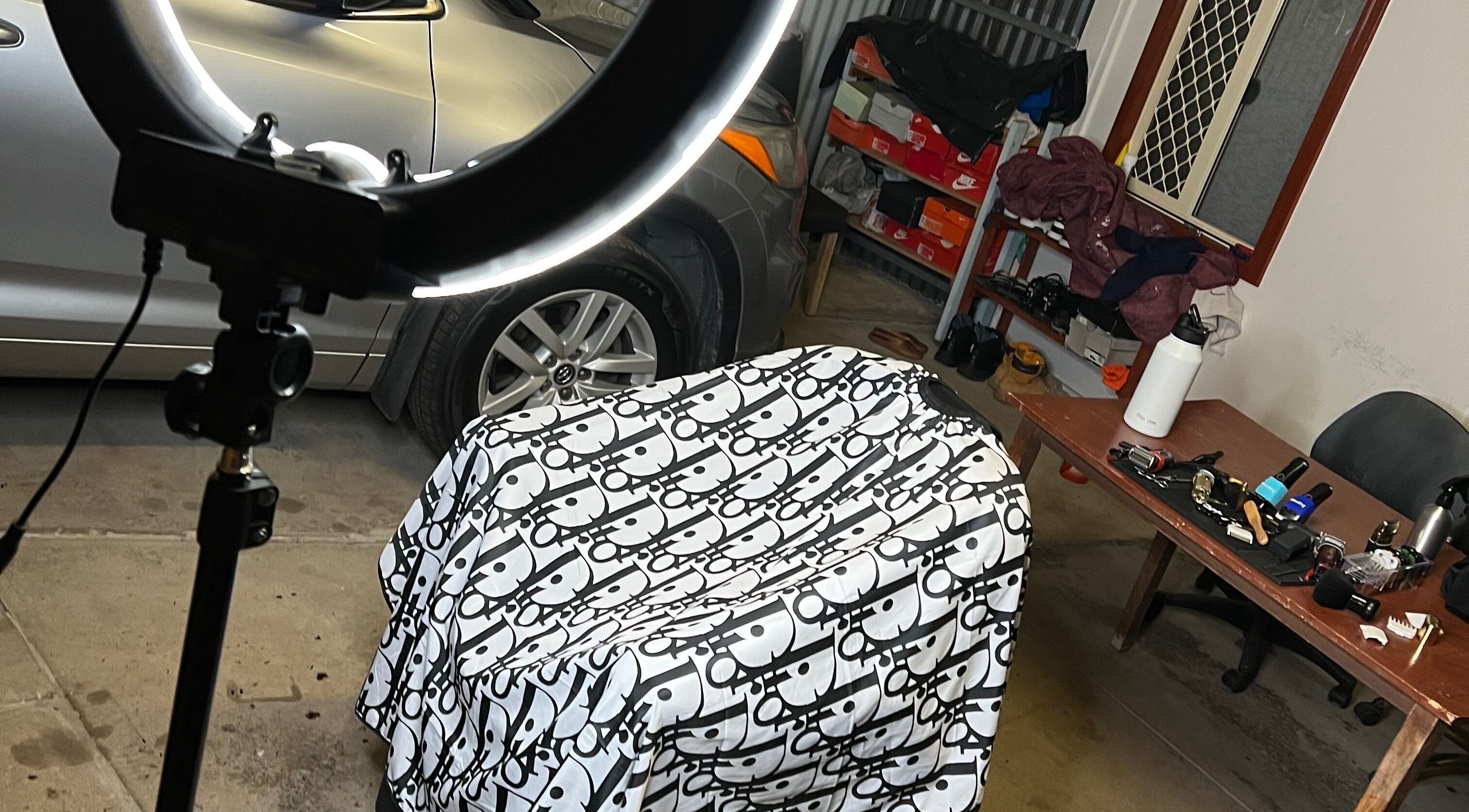 Barber chair and tools at I.S_BARBER, Parafield Gardens, South Australia, AU, ready for a haircut.