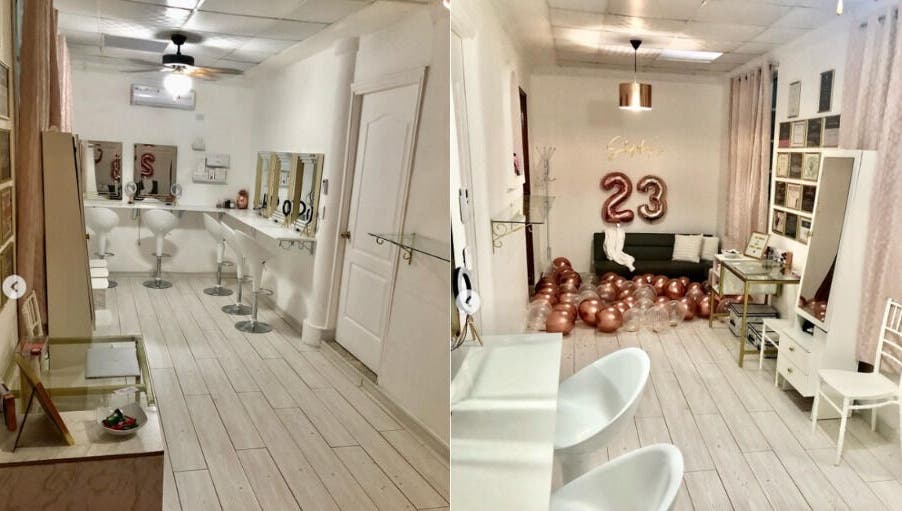 Interior moderno de Victoria Studio en Panamá, Provincia De Panamá, PA con decoración elegante y espejos.