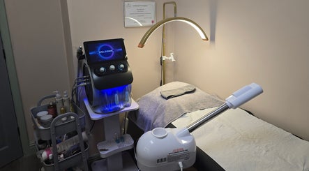 Modern skincare setup at Radiant Skin, Rochdale, England, GB, featuring advanced beauty equipment.