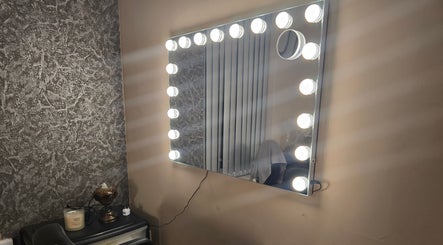 Elegant vanity mirror setup at Radiant Skin, Rochdale, England, GB, enhancing the beauty ambiance.