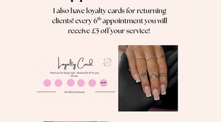 Loyalty card and elegant manicure at NailsByAmyMaree, Penzance, England, GB.