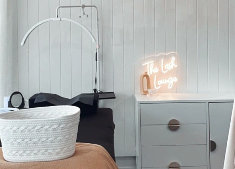 Cozy treatment area at The Lash Lounge by Lizzy, Engadine, New South Wales, AU, featuring modern decor.