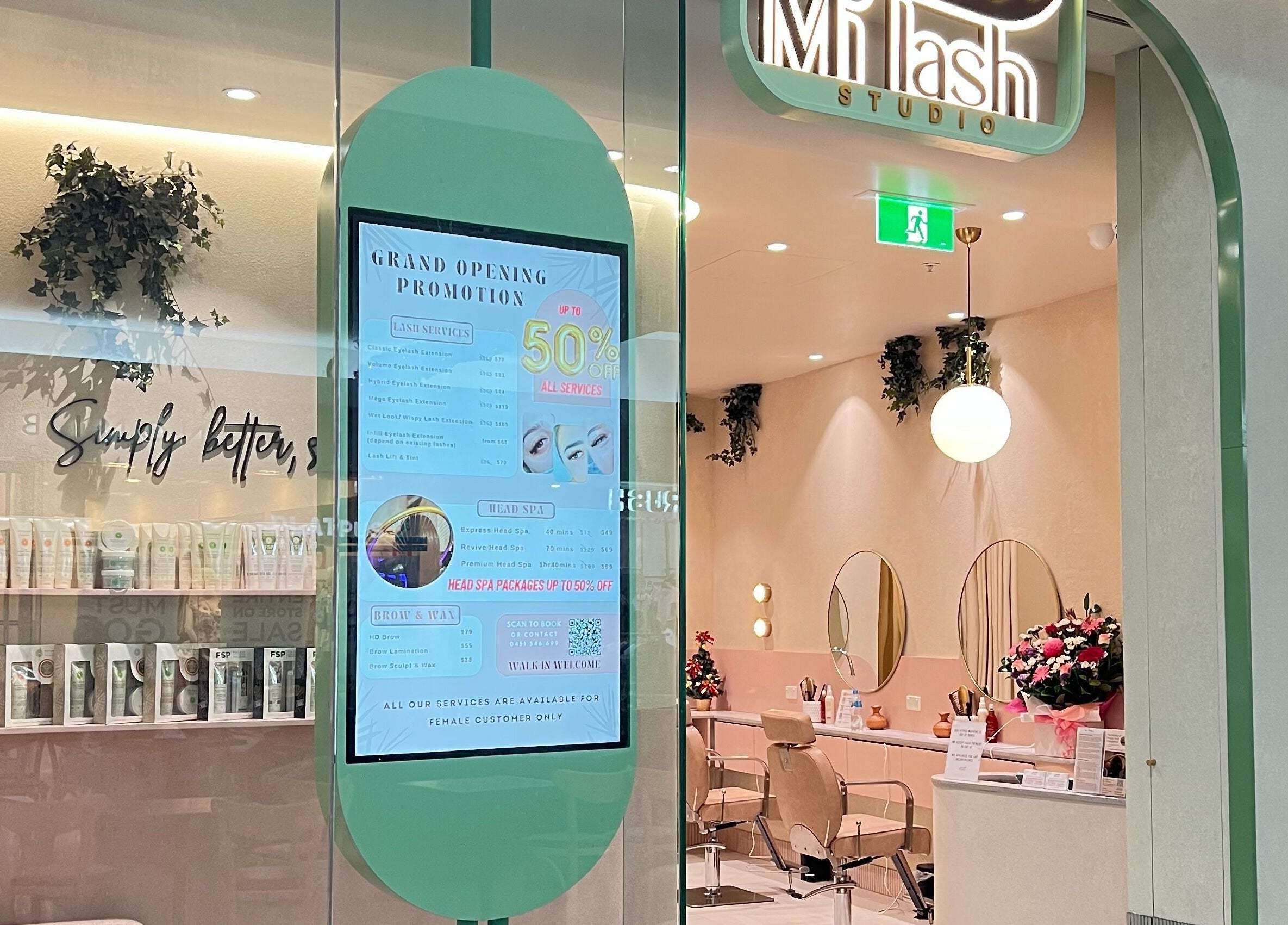 Milash Studio Merrylands entrance showcases modern decor in Merrylands, New South Wales, AU.