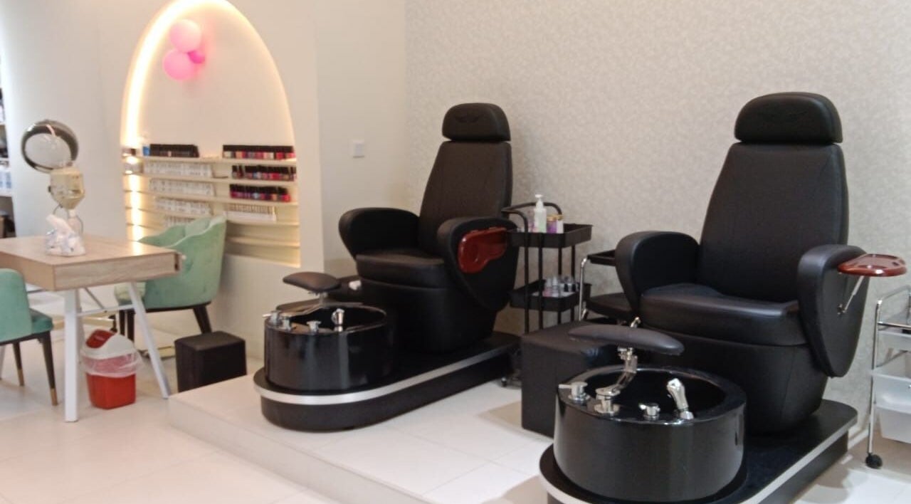 Elegant pedicure chairs at Streaks Ladies Salon - JLT in Dubai, Dubai, AE offering a relaxing experience.