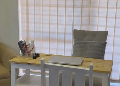 Elegant workspace at Serenity Wellness & Beauty Spa, Gqeberha, Eastern Cape, ZA with cozy seating.