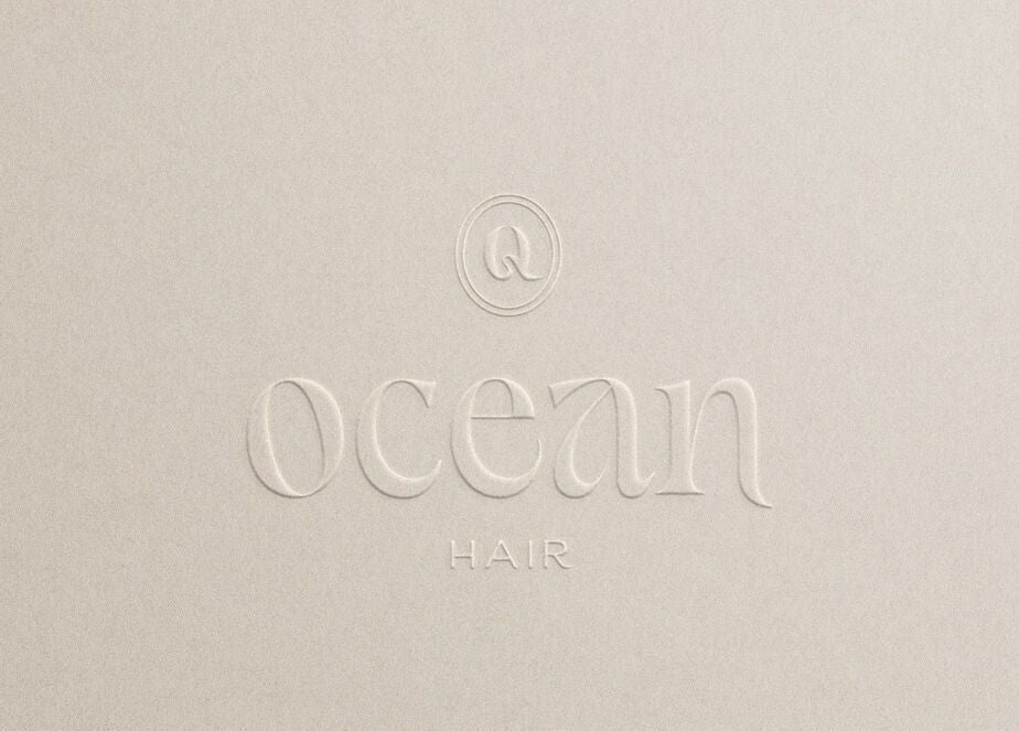 Logotipo moderno en relieve de Ocean Hair en Cabo Rojo, Cabo Rojo, PR.