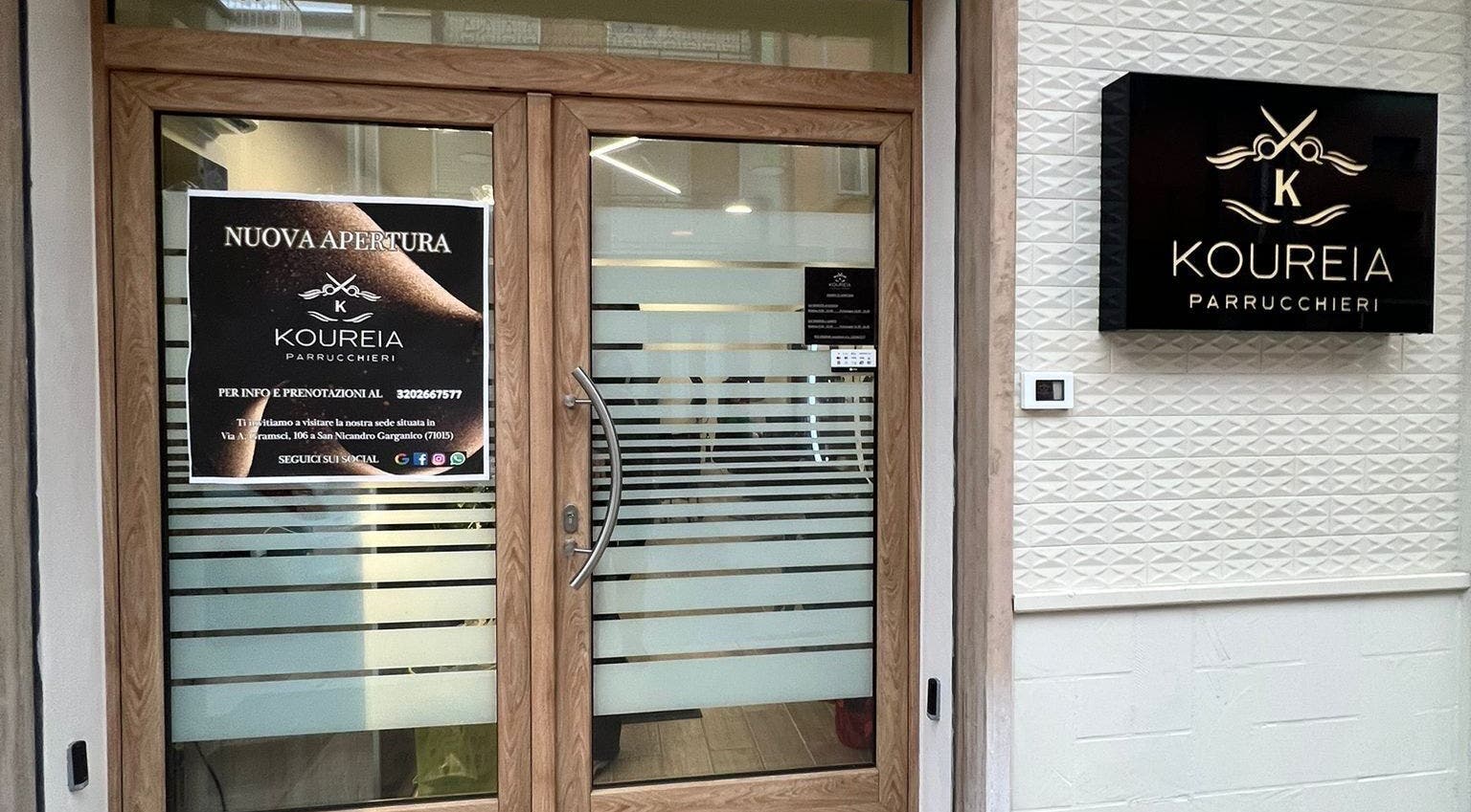 Ingresso di KOUREIA PARRUCCHIERI DI GRAMONE ANNA MARIA a San Nicandro Garganico, Puglia, IT.
