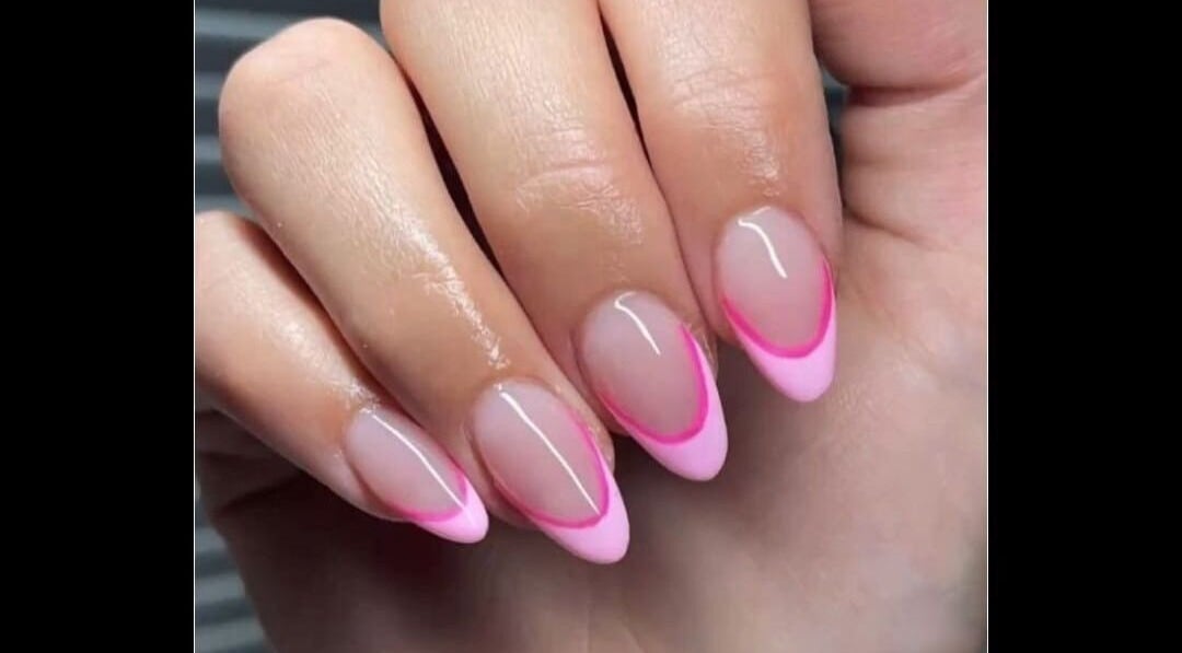Elegant pink French manicure at Labellesnails, Portmore, St. Catherine Parish, JM.