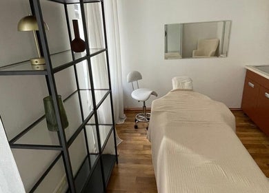 Serene therapy room at Madara Z Beauty / Brows by Madara Centrs, Rīga, LV, with modern decor.