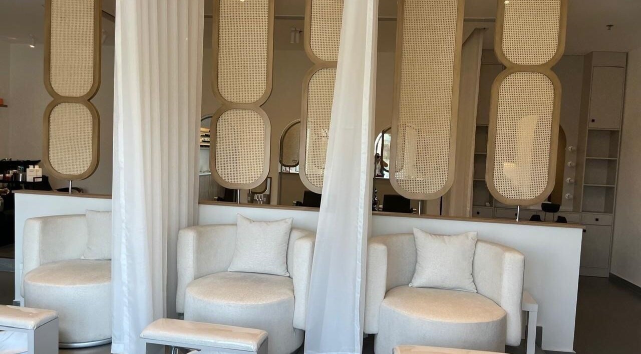 Chic seating area at Rana Beauty Salon, Muscat, Muscat Governorate, OM offering comfort and elegance.