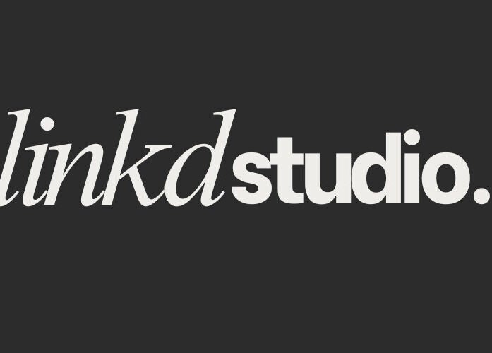 LINKD Studio logo in Hamilton, Scotland, GB on a dark background.