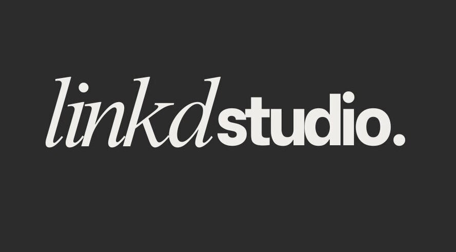 LINKD Studio logo in Hamilton, Scotland, GB on a dark background.