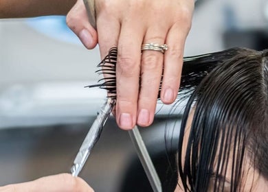 Expert haircut in progress at Christea Makeup Madonna, Wellington, Western Cape, ZA.