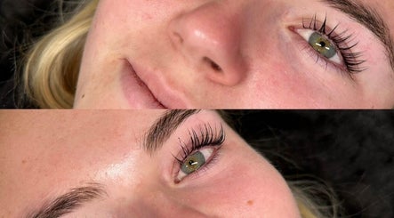 Close-up of enhanced eyelashes at Chloe Coates, Ilkeston, England, GB, showcasing professional beauty results.
