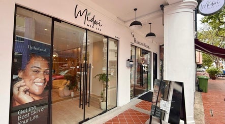 Front facade of Midori Med Spa at Singapore, Singapore, SG, showcasing its modern and inviting design.