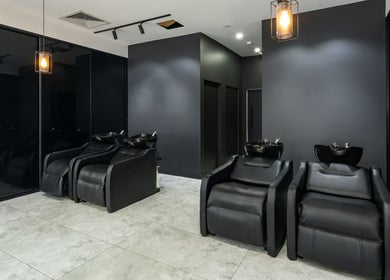 Modern shampoo stations at Envy Hair and Beauty, Five Dock, New South Wales, AU enhancing client relaxation.