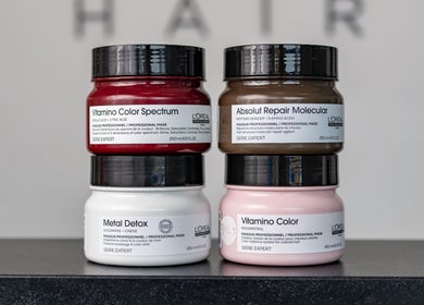 Premium L'Oréal hair products at Envy Hair and Beauty in Five Dock, New South Wales, AU.