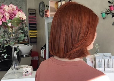 Modern hair styling at Studio 75, featuring elegant decor in London, England, GB.
