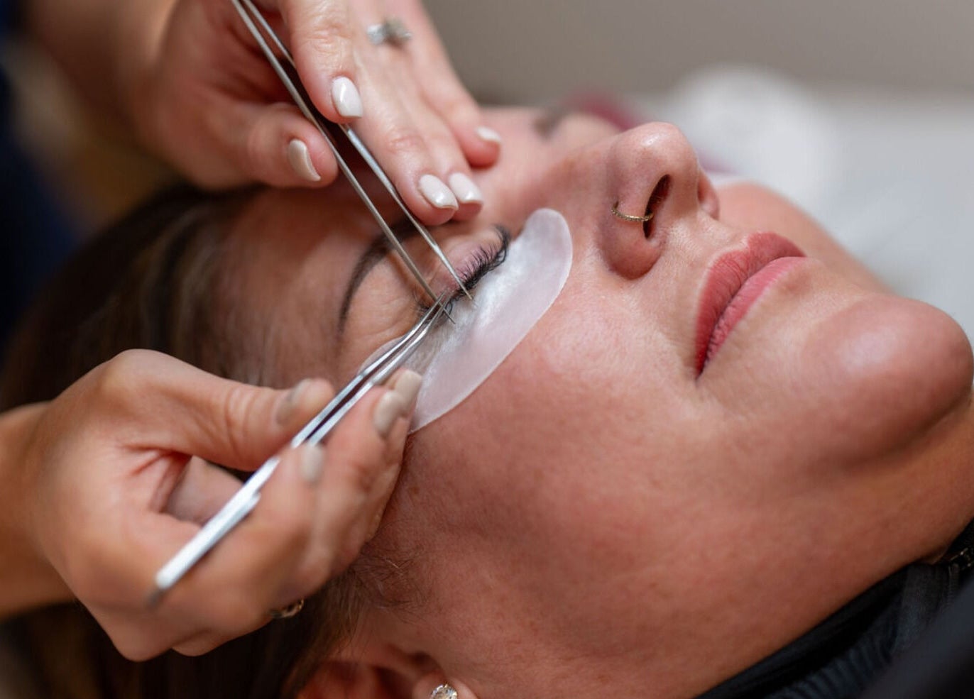 Eyelash treatment at No37 Home of Beauty and Aesthetics in Kirkby in Ashfield, England, GB.