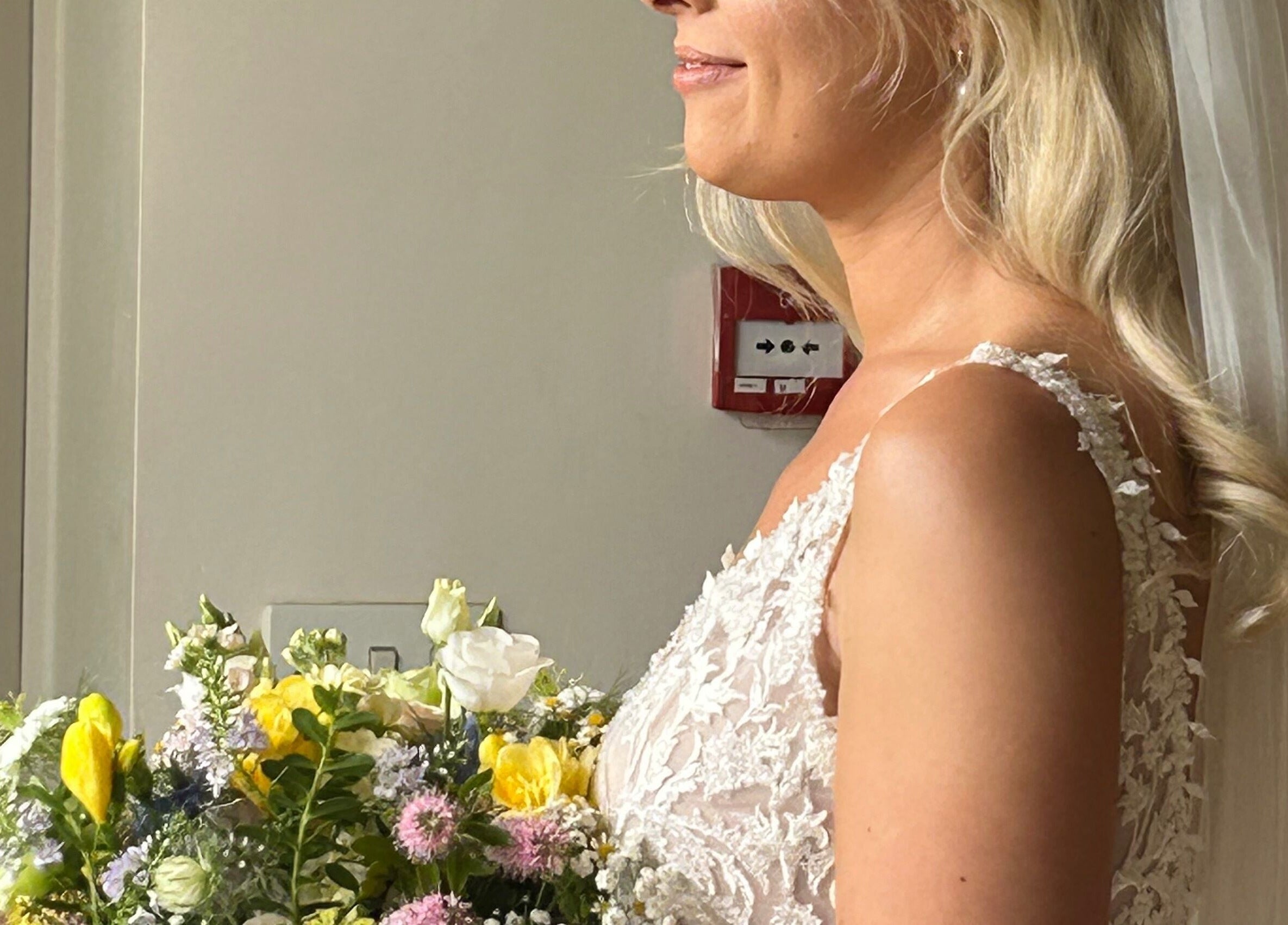 Bride with bouquet at Navy in Halesworth, England, GB, showcasing elegance and beauty.