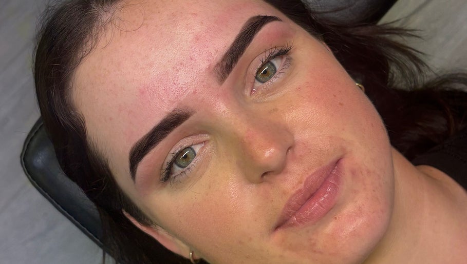 Close-up of beautifully shaped eyebrows by Browers in Dubbo, New South Wales, AU.