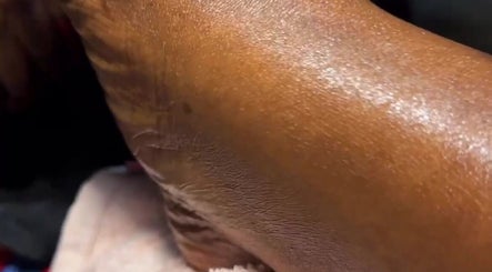 Close-up of a well-moisturized heel at Gel Republic, Accra East Legon, Greater Accra Region, GH.