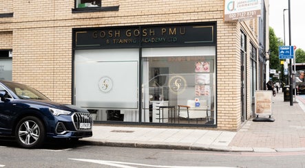 Exterior of Furious Filer at Gosh Gosh PMU Clinic in London, England, GB showcasing modern aesthetics.