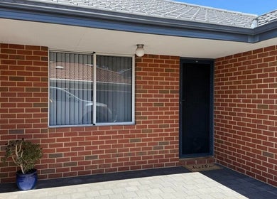 Charming entrance of Glow Lash and Brow Studio, Greenfields, Western Australia, AU with brick facade.