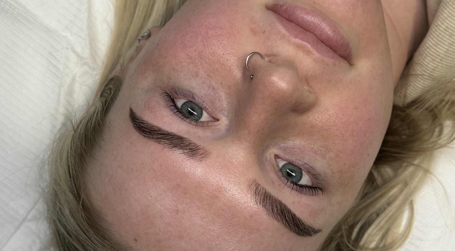 Perfectly shaped brows at Glow Lash and Brow Studio, Greenfields, Western Australia, AU.