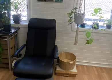 Relaxing chair and plants at The New You Beauty and Wellness, Maclean, New South Wales, AU