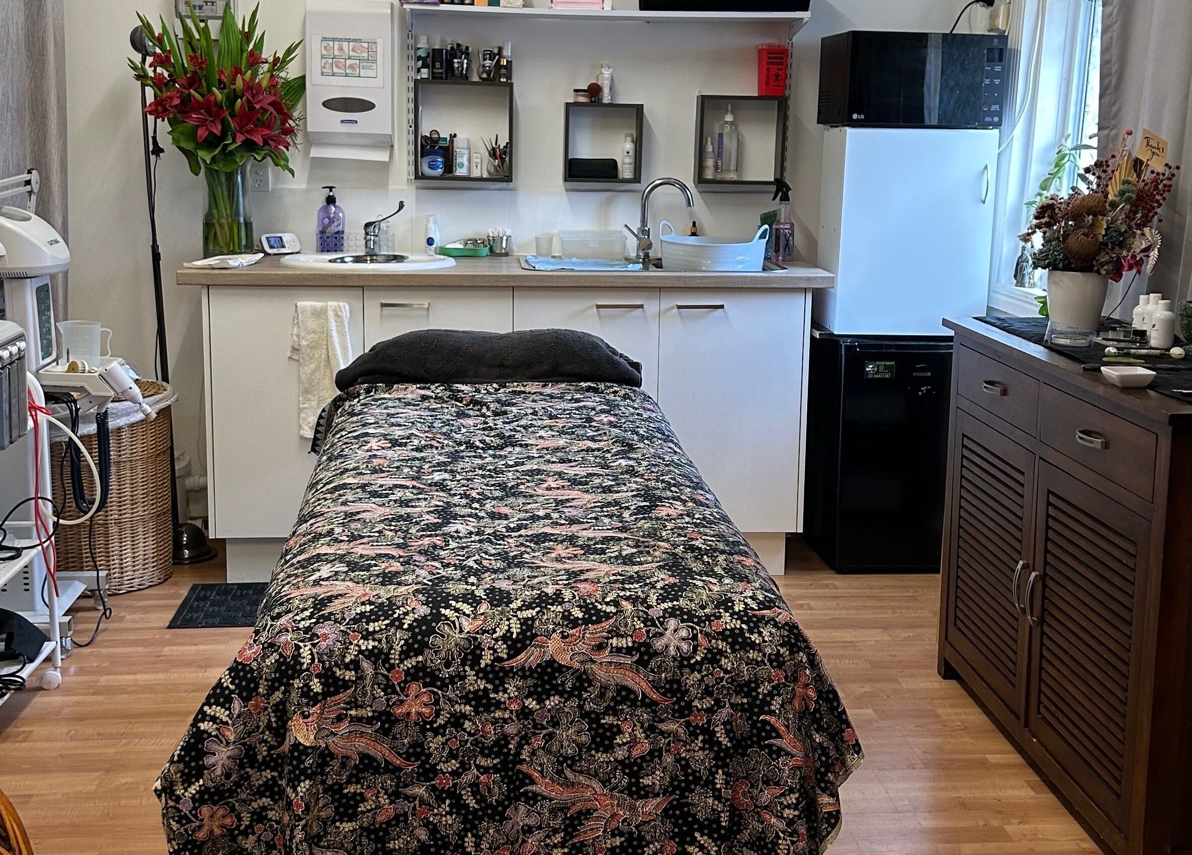 Cozy treatment room at The New You Beauty and Wellness, Maclean, New South Wales, AU, featuring massage bed.