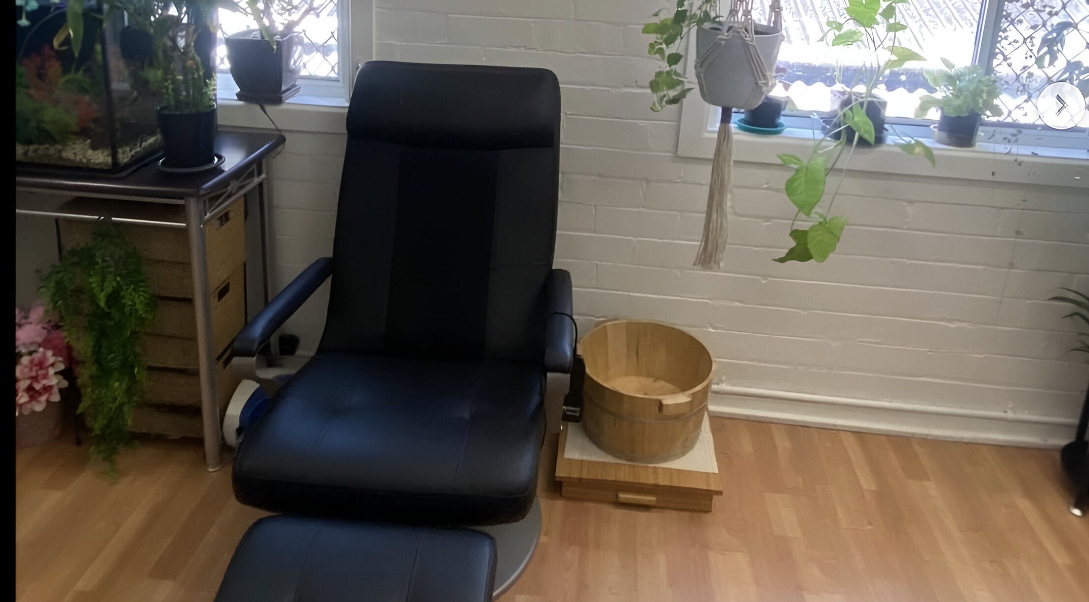 Relaxing chair and plants at The New You Beauty and Wellness, Maclean, New South Wales, AU.
