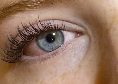 Close-up of styled eyelashes at The Rustic Sun - Nelayan, Bali, Bali, ID.
