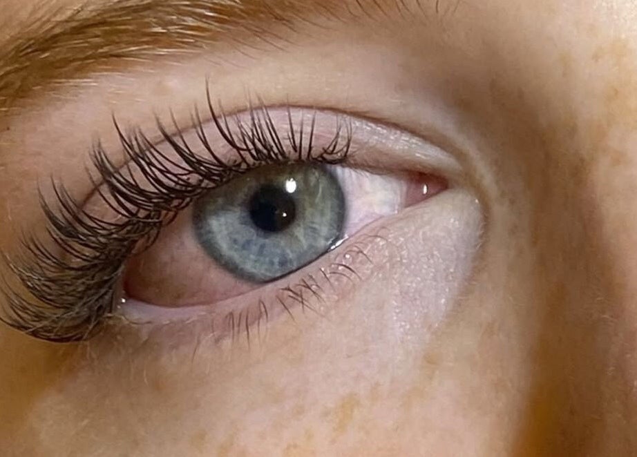 Close-up of a styled eye at The Rustic Sun - Nelayan, Bali, Bali, ID showcasing lash enhancements.