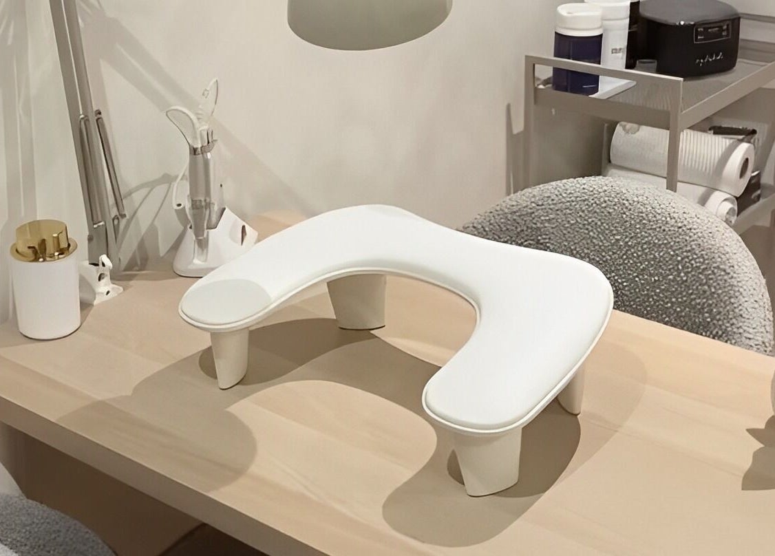 Modern manicure station at Studio 1 Beauty By Zoe, Exeter, England, GB. Simple setup for premium nail care.